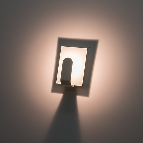 Corp de iluminat LED, de perete, cu lumina indirecta, 3,5W, corp alb, lumina calda