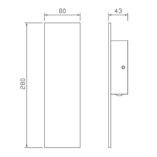 Corp de iluminat LED, DE PERETE, cu lumina indirecta, 3W, corp alb, lumina neutra