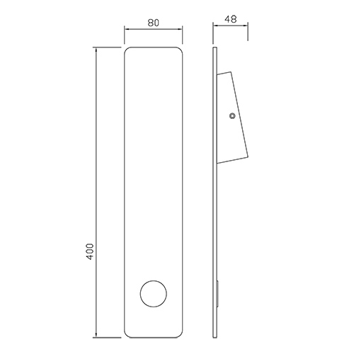Corp de iluminat LED, DE PERETE, cu lumina indirecta, 5W, corp alb, lumina neutra