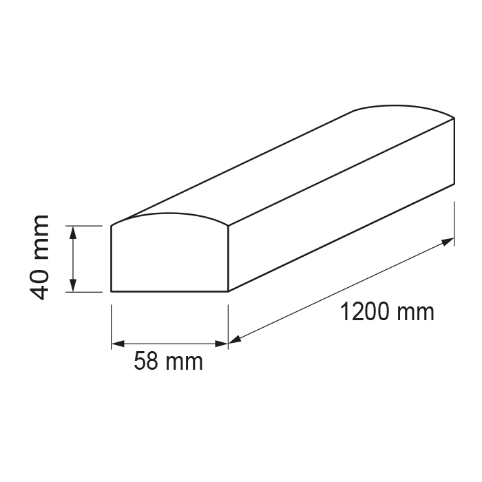 Corp de iluminat LED TERMOPLASTIC T8, 36W, 4200K, IP65