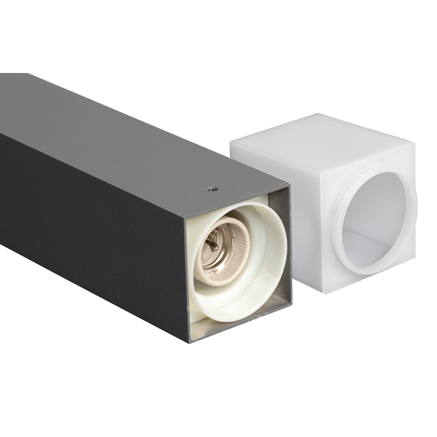 Corp de iluminat de gradina, 80 CM, E27, IP65, grafit