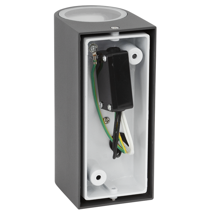 Corp de iluminat exterior, IP44, 2xGU10, grafit