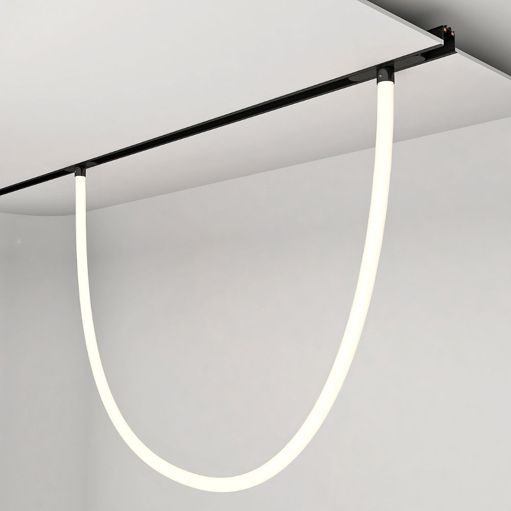 Corp tubular sina magnetica - Soft Led - Slim25 ∙ 20W ∙ 4000K ∙ Negru