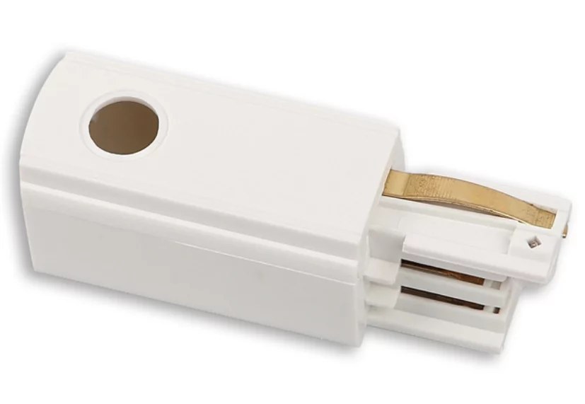 Capăt de alimentare pentru șină trifazată, stânga alb Maxlight MHT1-C/L-WH