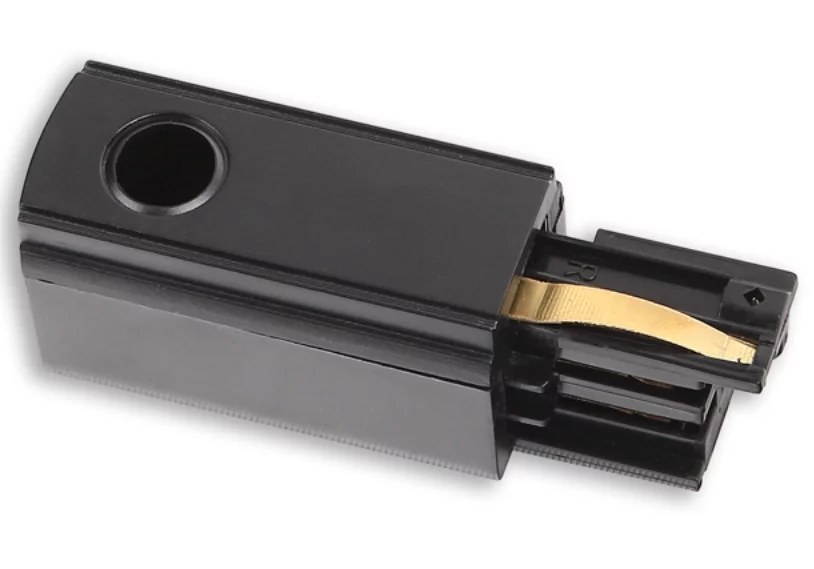 Capăt de alimentare pentru șină trifazată, stânga negru Maxlight MHT1-C/L-BK