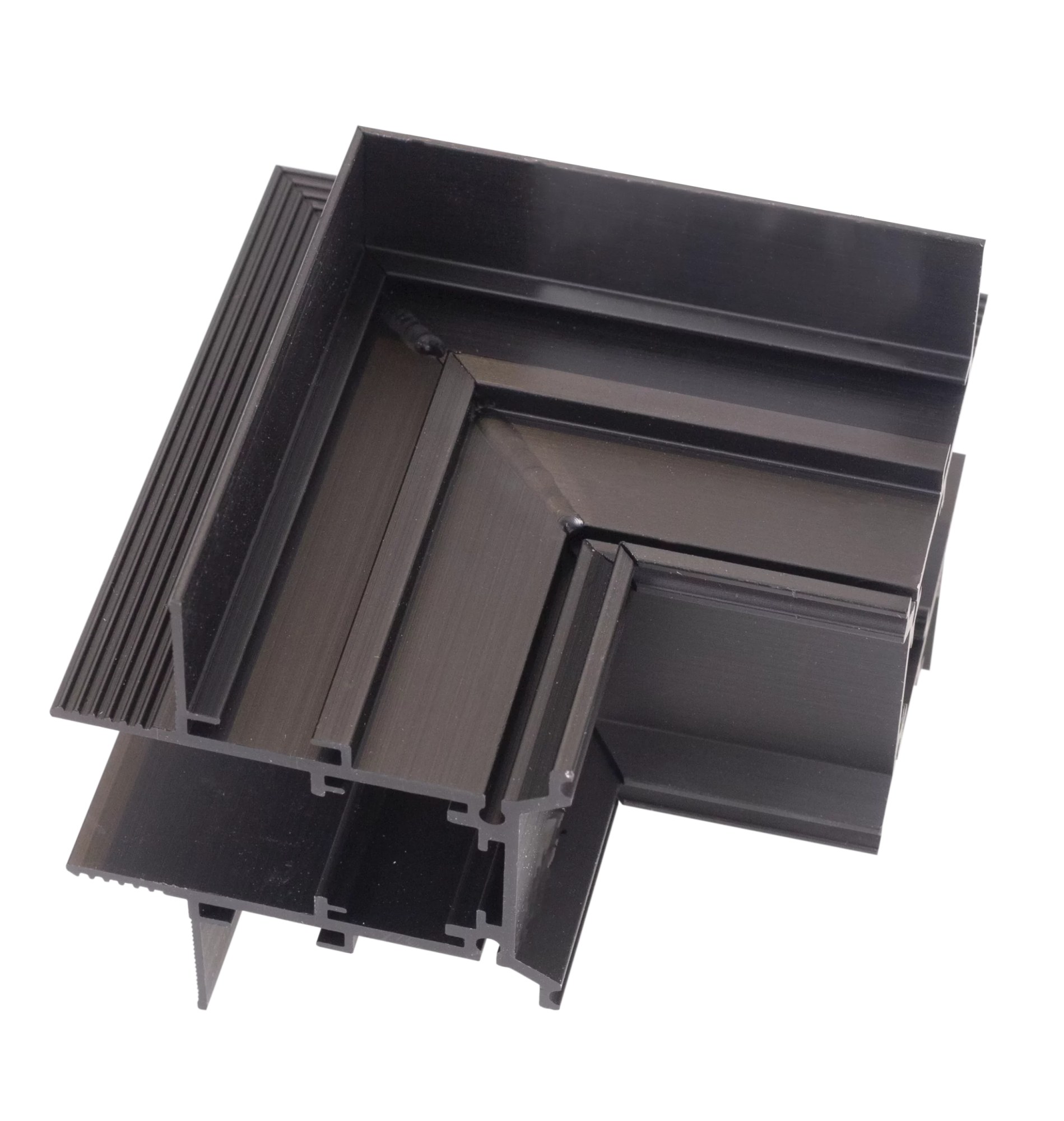 Colț decalat magnetic pentru șină încastrată MT0006/MT0007 negru Maxlight MT0009