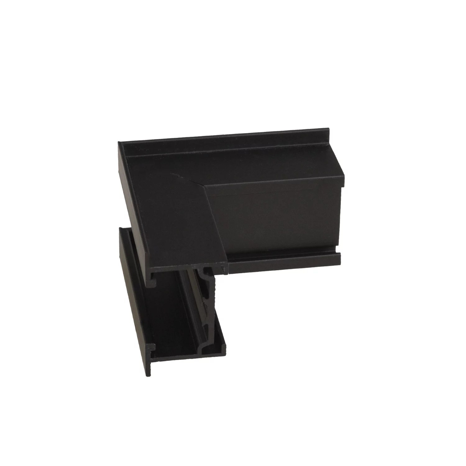 Colțar Micro11 încastrat cu arcuri, unghi lateral exterior negru Maxlight NT0015