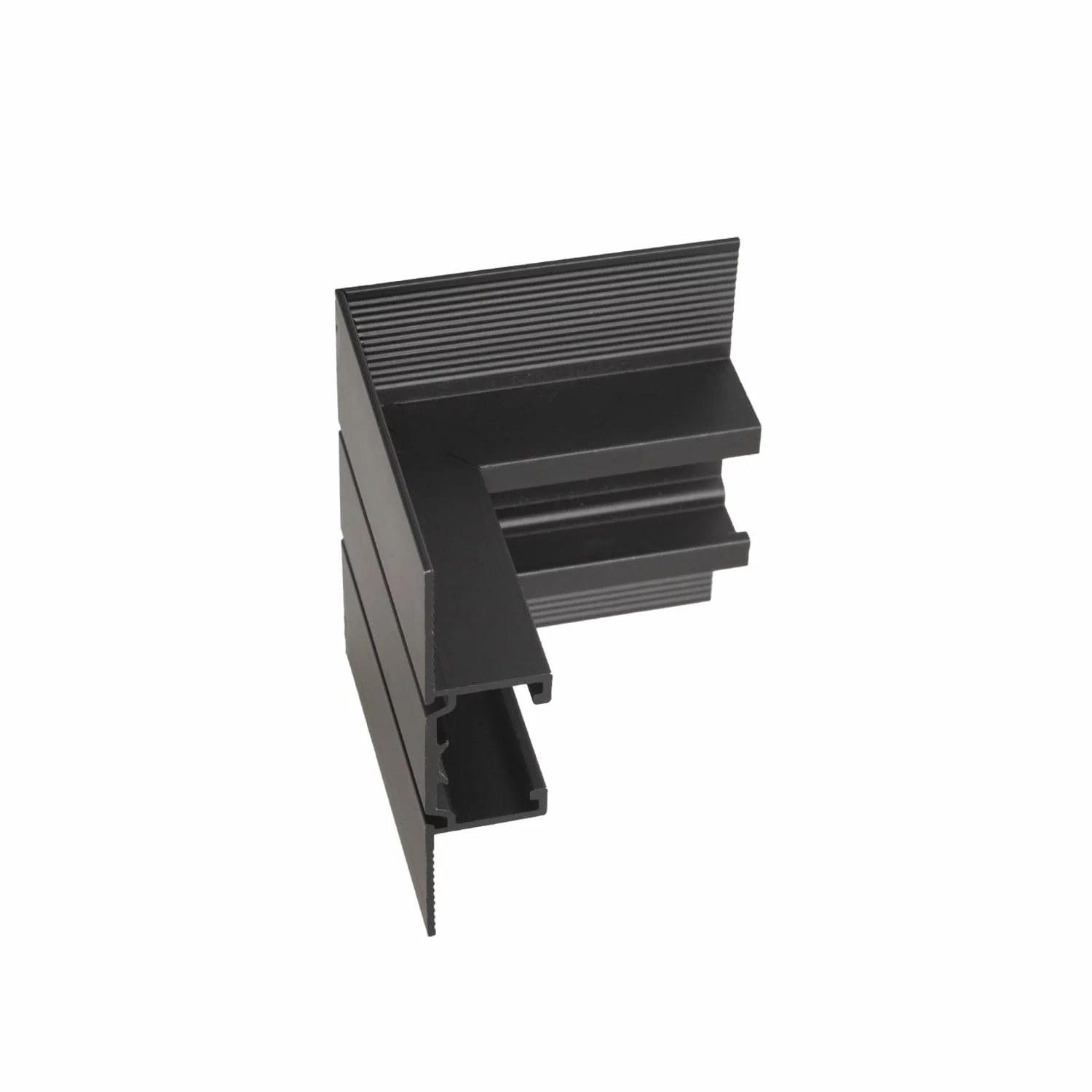 Colțar Micro11 încastrat, unghi lateral interior negru Maxlight NT0004