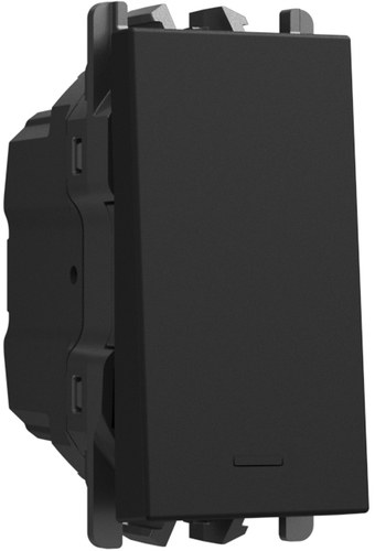 Comutator cap scară 10AX, borne cu șurub, 1 modul, Lybra, negru Urmet 27103.N Modular, Seria LYBRA, Intrerupatoare