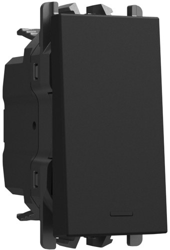 Comutator cap scară 10AX, borne rapide, 1 modul, Lybra, negru Urmet 27003.N Modular, Seria LYBRA, Intrerupatoare