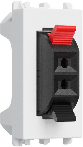 Conector audio pentru difuzor, 1 modul, Lybra, alb Urmet 27460.B Modular, Seria LYBRA, Prize