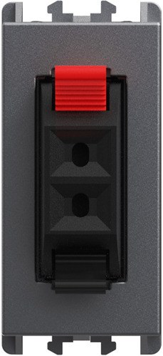 Conector audio pentru difuzor, 1 modul, Lybra, titan Urmet 27460.TT