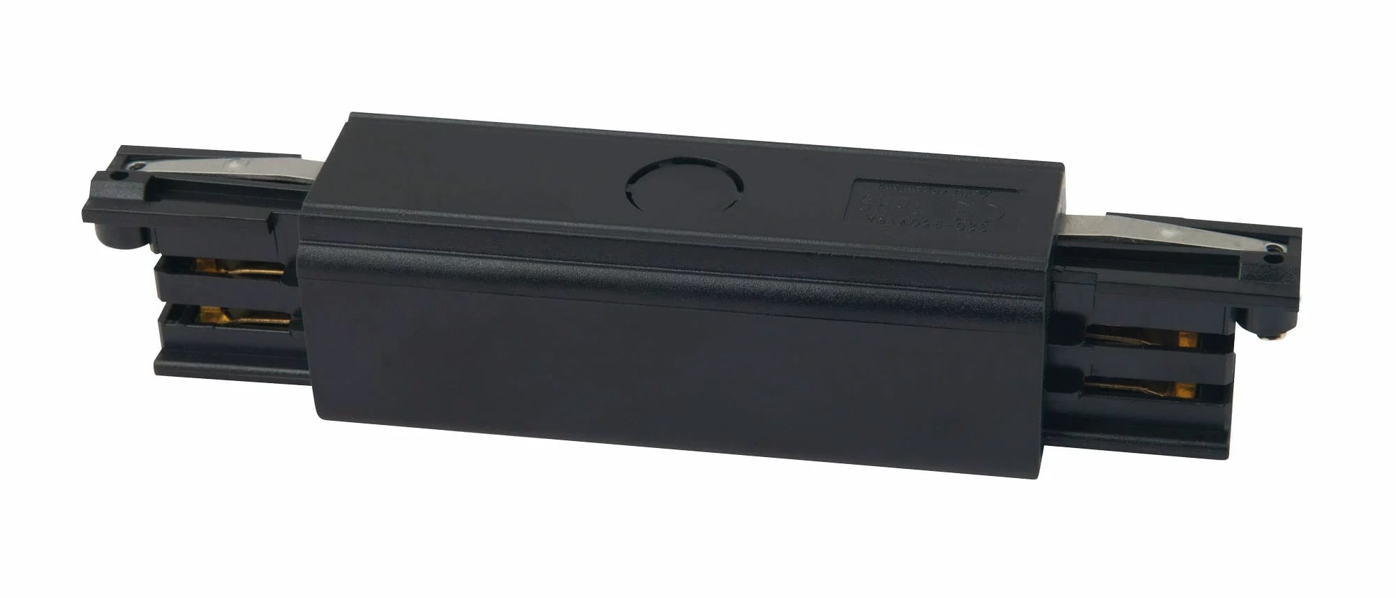 Conector drept cu alimentare MHT1-IL-BK pentru șină trifazată negru Maxlight MHT1-IL-BK-MAX
