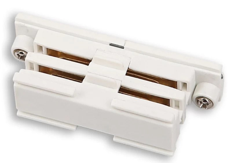 Conector drept pentru șină trifazată alb Maxlight MHT1-I-WH