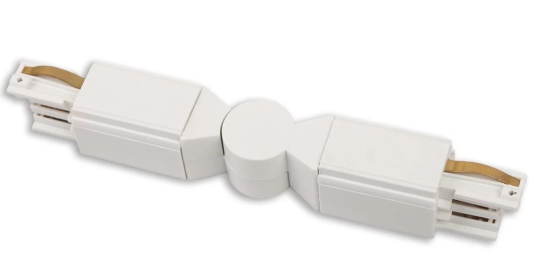 Conector L pentru șină trifazată, dreapta alb Maxlight MHT1-L/R-WH