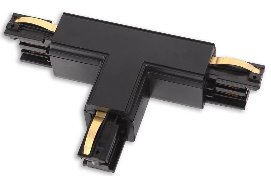 Conector T pentru șină trifazată, dreapta negru Maxlight MHT1-T/R-BK