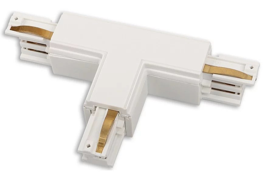 Conector T pentru șină trifazată, stânga alb Maxlight MHT1-T/L-WH