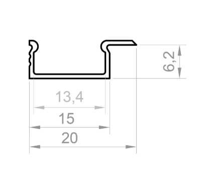 Profil LED P6–2 ½
