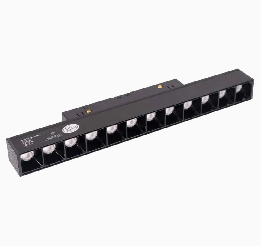 Grilă magnetică liniară 23 cm On/Off 10W 775lm 3000K 38° negru Maxlight M0004N