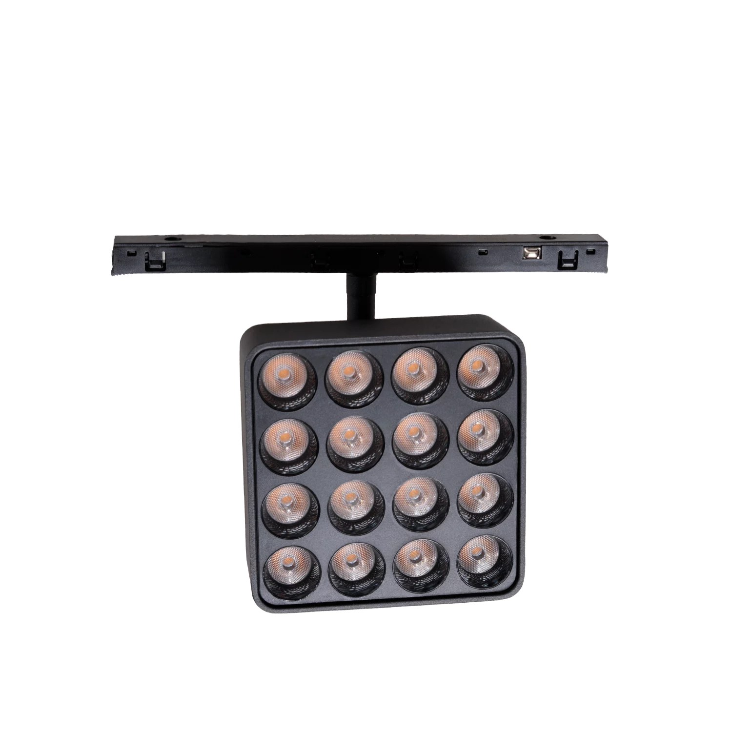 Grilă pătrată Micro11 12W On/Off 954lm 3000K 24,8° negru Maxlight N0013N