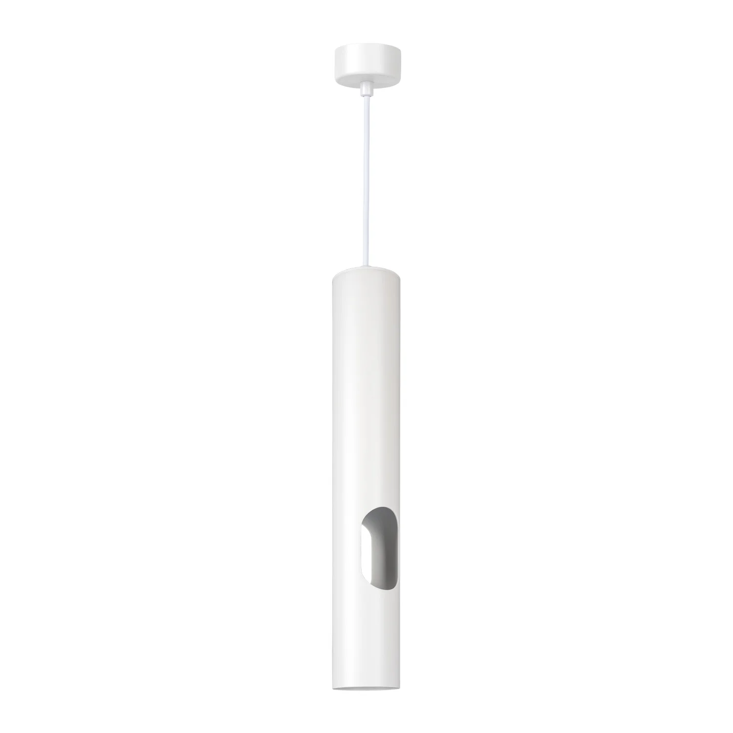 Lustră Suspendată Cilindru 60x400mm Soclu GU10/MR16 Alb
