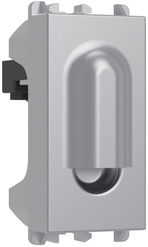 Ieșire de cablu, 1 modul, Lybra, aluminiu Urmet 27355.AL Modular, Seria LYBRA, Elemente de confort si protectie