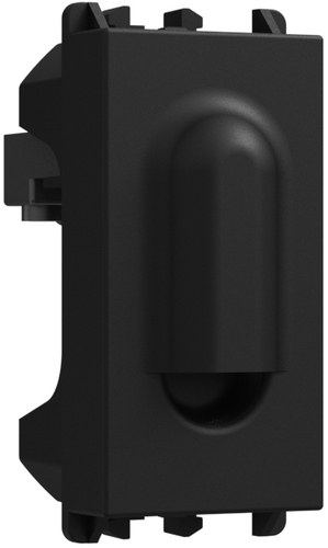Ieșire de cablu, 1 modul, Lybra, negru Urmet 27355.N Modular, Seria LYBRA, Elemente de confort si protectie