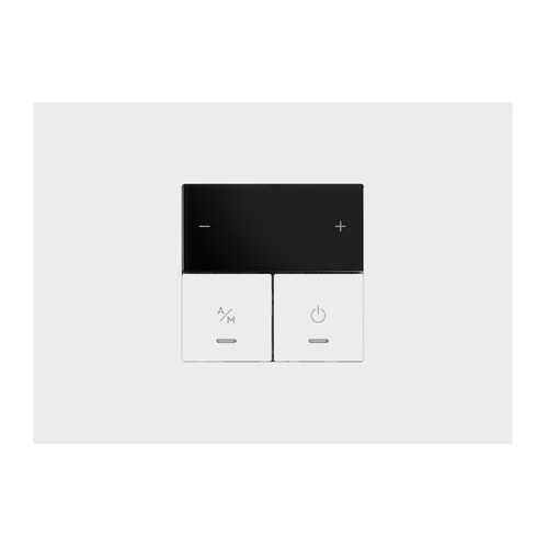 Kit monobloc suport + ramă Lybra cu termostat Wi-Fi integrat, alb Urmet 27855.B