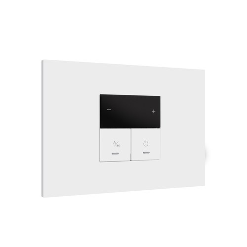 Kit monobloc suport + ramă Lybra cu termostat Wi-Fi integrat, alb Urmet 27855.B Modular, Seria LYBRA, Kituri monobloc