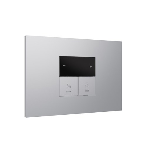 Kit monobloc suport + ramă Lybra cu termostat Wi-Fi integrat, aluminiu Urmet 27855.AL Modular, Seria LYBRA, Kituri monobloc