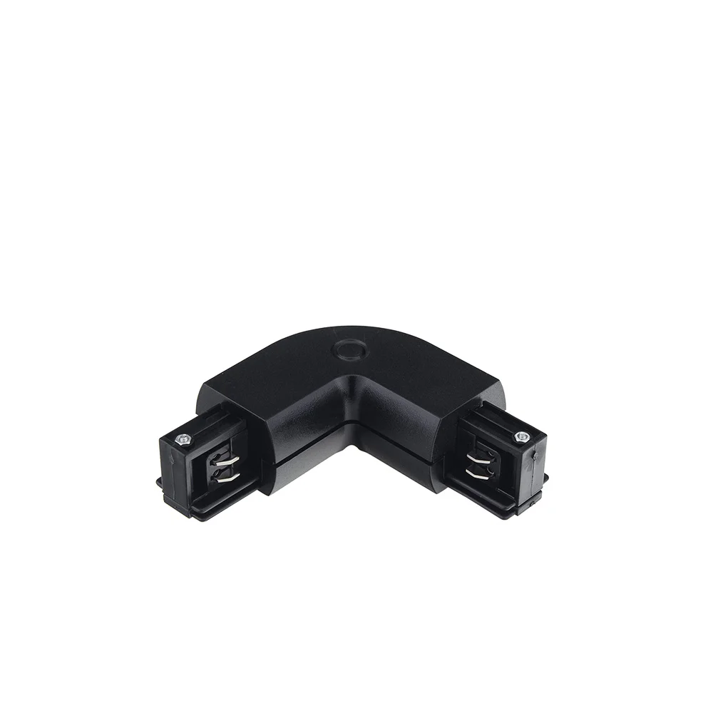 Conector L Negru pentru Șină 4 Fire Optonica OT1-B4