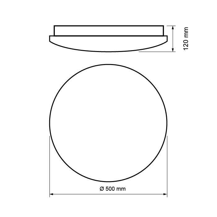 LAMPA DECORATIVA LED DE TAVAN 36W 2700K