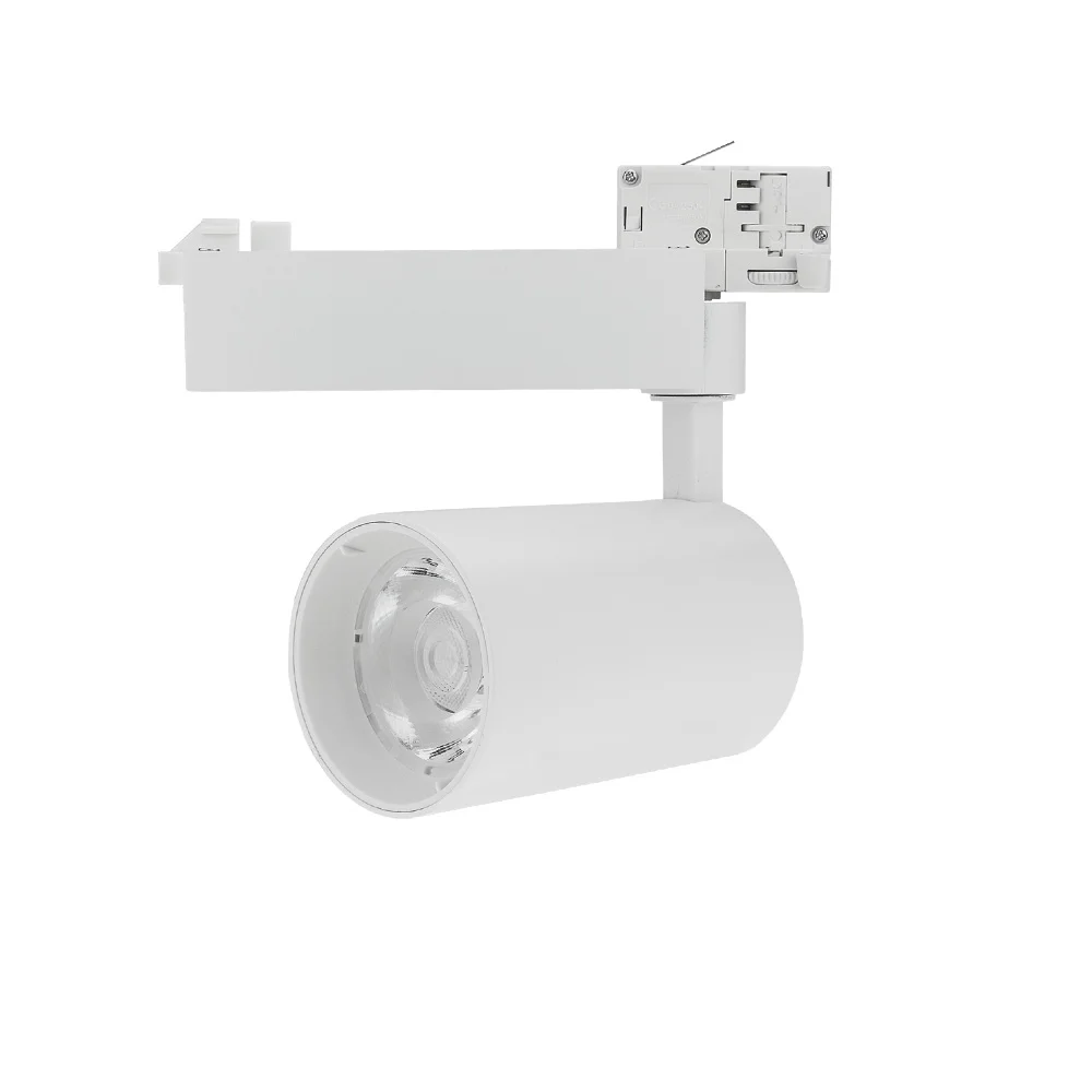 Spot LED pe șină 4 fire 25W 2750lm Lumină Neutră 4000K Alb Optonica