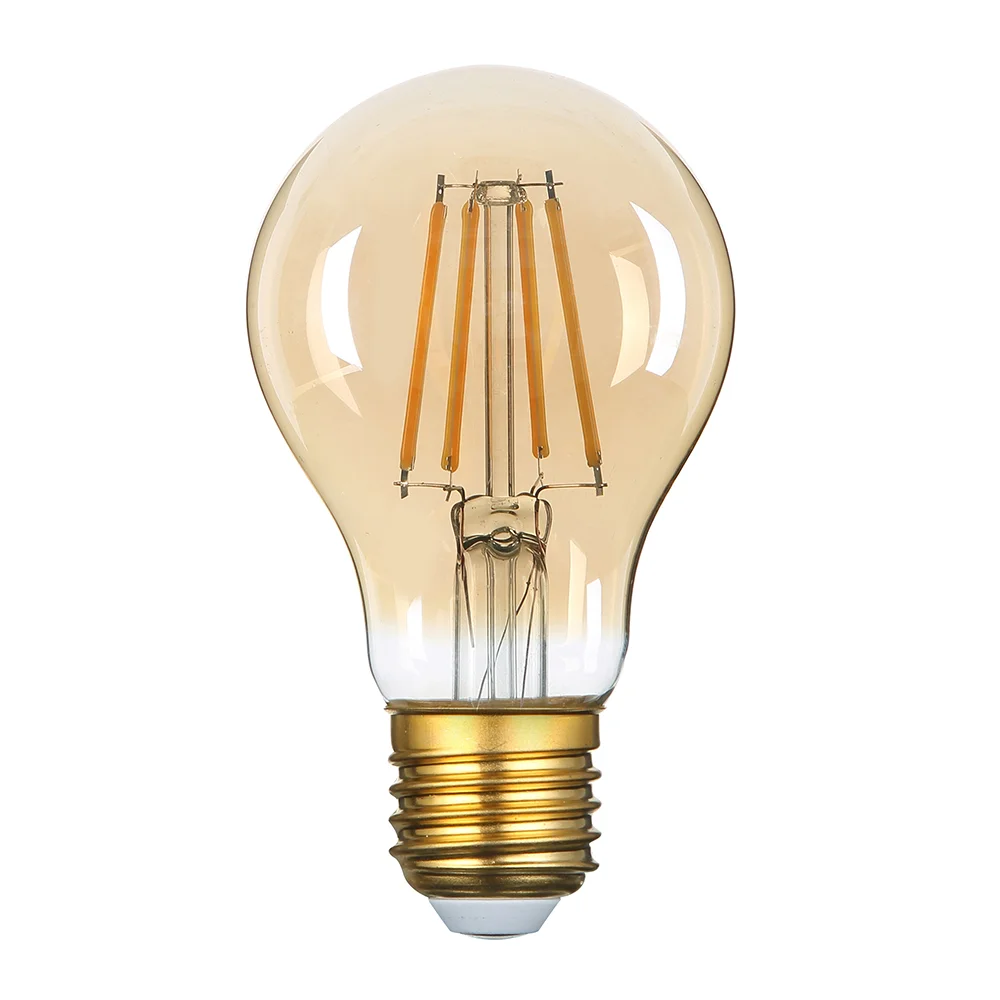 Bec LED E27 8W Filament A60 Sticlă Aurie 2800K Optonica