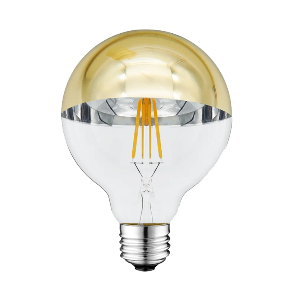 Bec LED E27 G95 7W Filament Lumină Caldă 2700K Sticlă Aurie Optonica