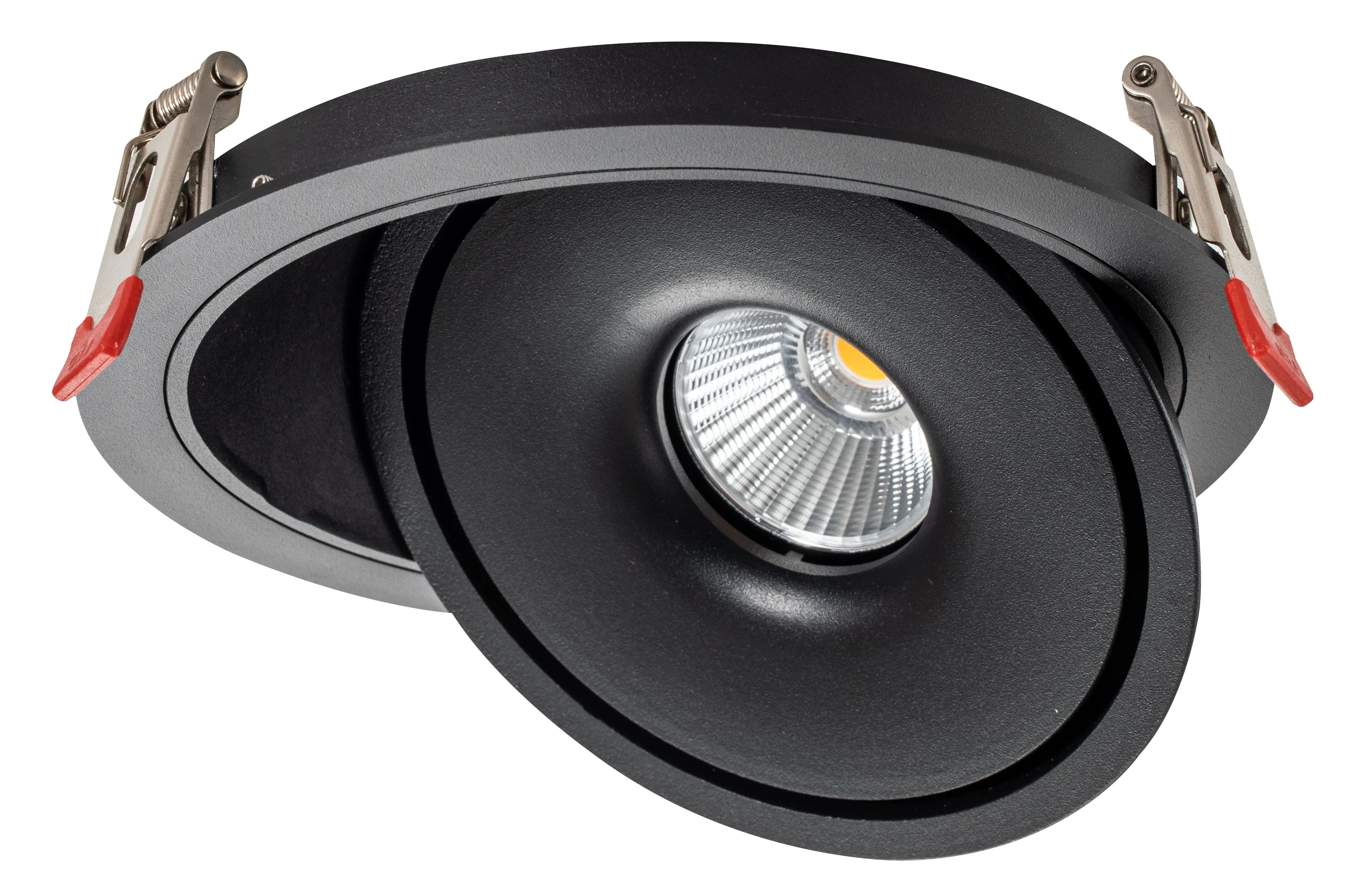 Spot LED Încastrat Rotativ 30W Bridgelux 3000 Lumeni Negru Rotund