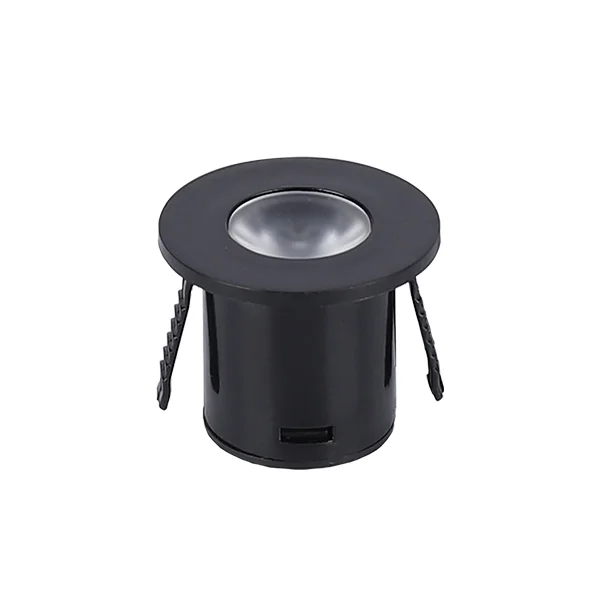 Spot LED Încastrabil 1W Rotund Negru 3000K Lumină Caldă Optonica