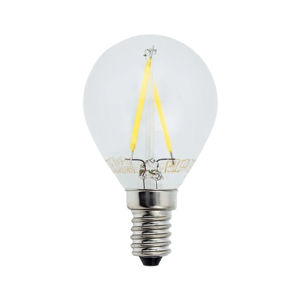 Bec LED Filament G45 E14 2W Lumină Rece 6000K Optonica