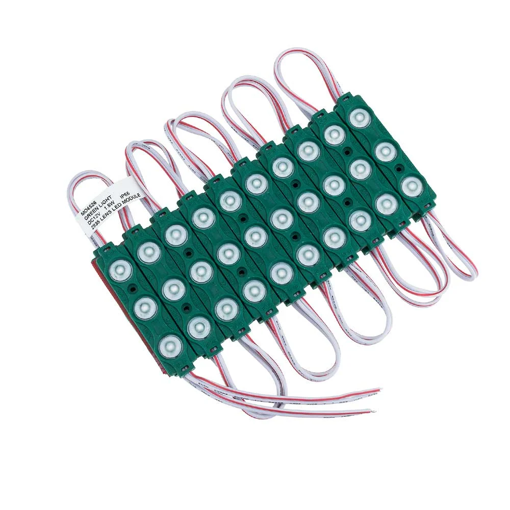 Modul LED Lentilă 3 1.5W Verde IP65 Optonica