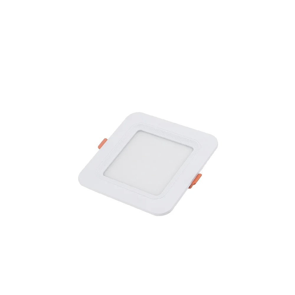 Mini Panou LED Pătrat 6W 375 Lumeni Lumină Caldă 2700K Premium