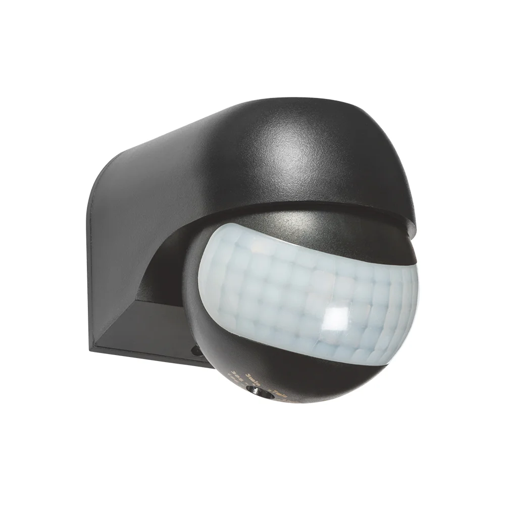 Senzor Mișcare PIR IP54 180° 12m Negru Optonica 400W