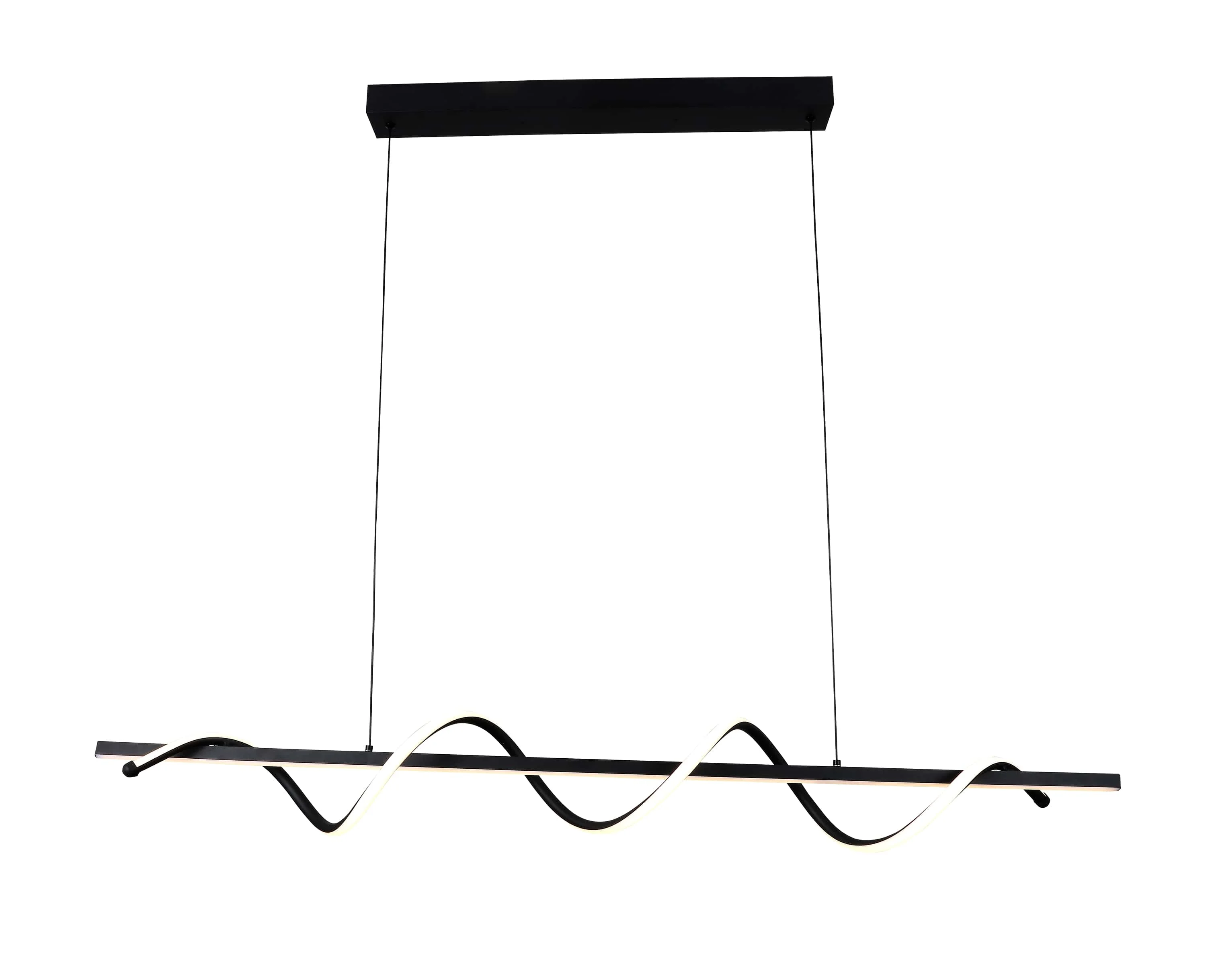 Lampă Suspendată LED 30W 2400lm Lumină Caldă 3000K Negru Mat Optonica