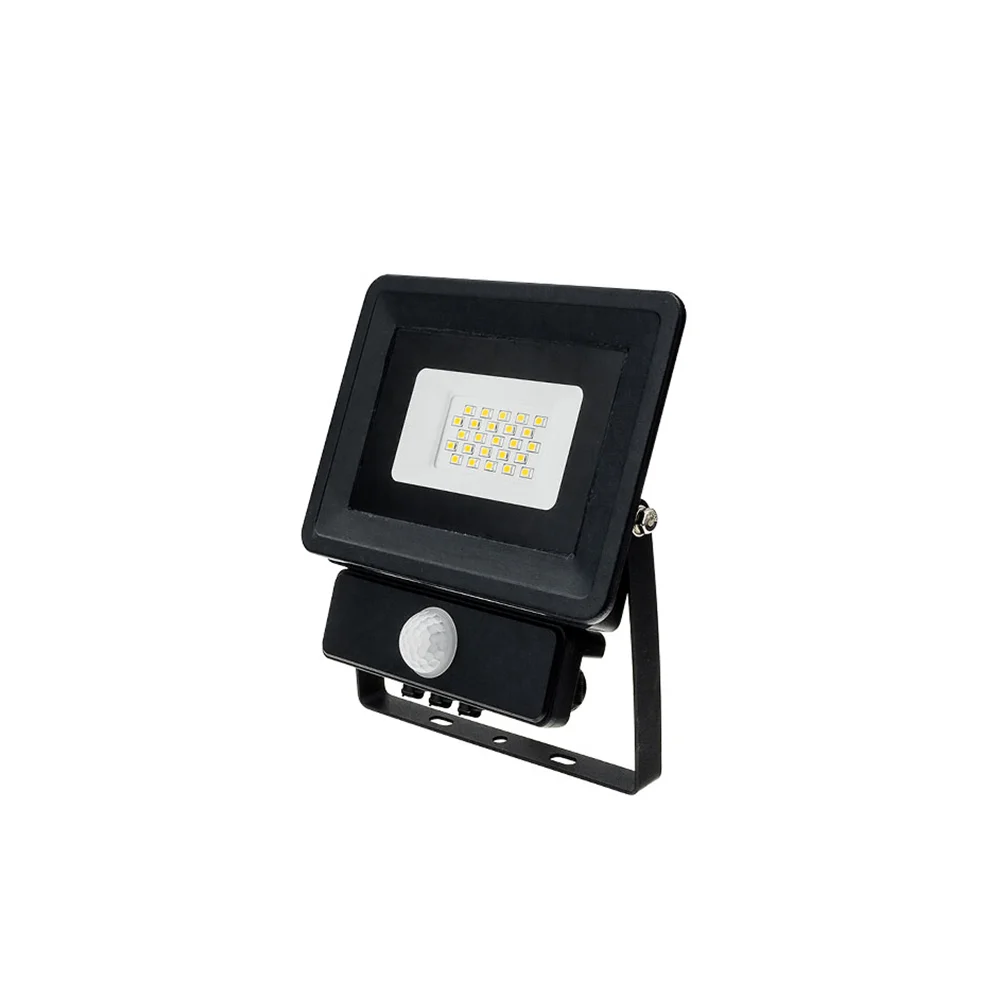 Proiector LED 20W cu Senzor Mișcare 6000K Lumină Rece IP65 Negru