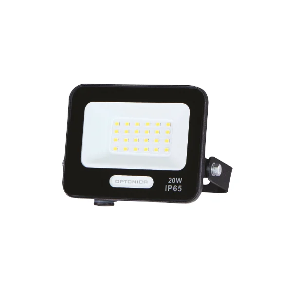 Proiector LED 20W Optonica IP65 Lumină Rece 6000K Corp Negru