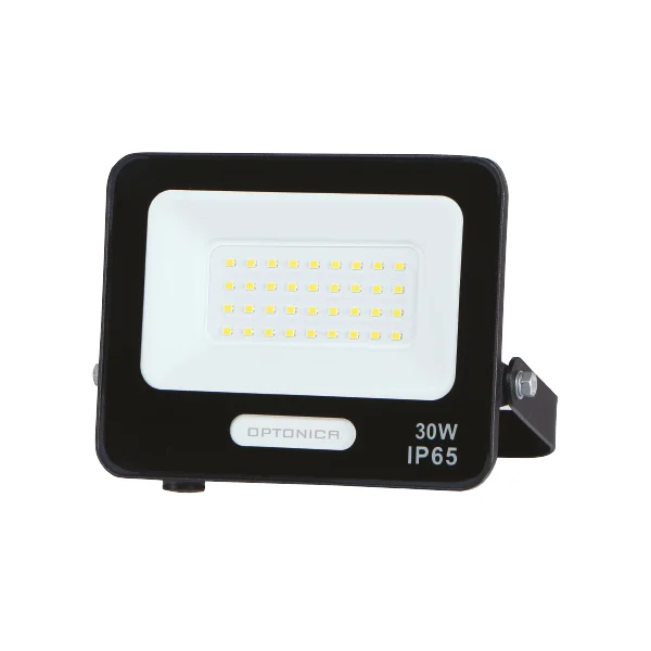 Proiector LED 30W Optonica IP65 Lumină Rece 6000K Negru