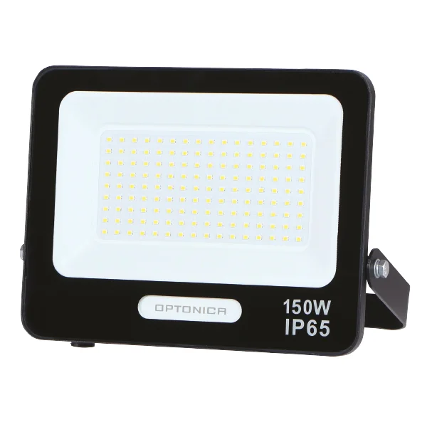 Proiector LED 150W Optonica 13500lm Lumină Rece 6000K IP65 Negru