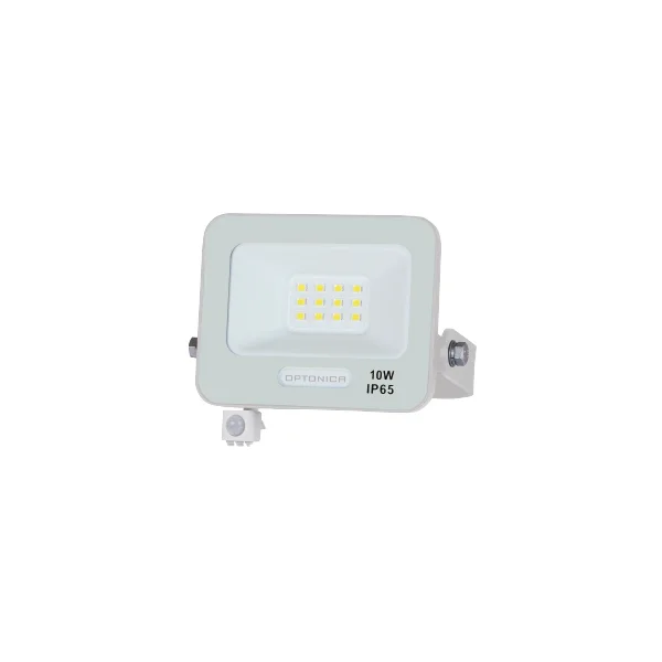 Proiector LED 10W cu Senzor Mișcare 900lm Lumină Caldă 3000K Optonica