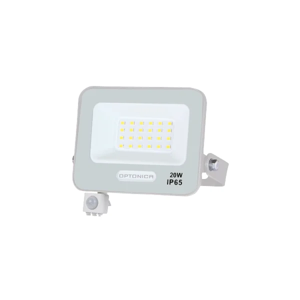 Proiector LED 20W cu Senzor Mișcare IP65 Lumină Caldă 3000K Optonica