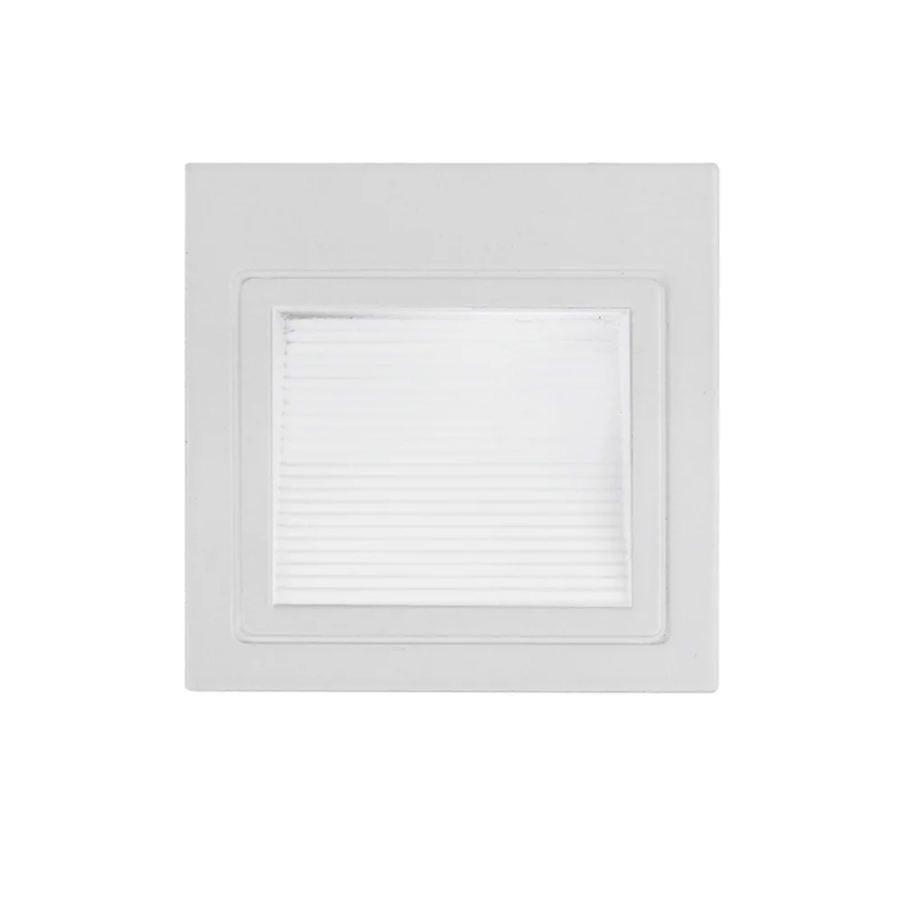 Lampă LED Trepte 3W Alb Pătrat 4000K Lumină Neutră Optonica