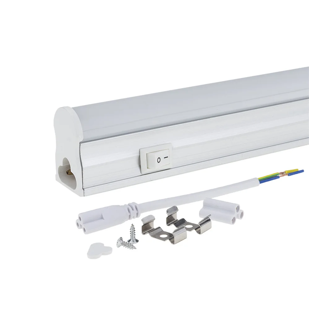 Tub LED T5 31cm 4W Lumină Rece 6000K cu Întrerupător